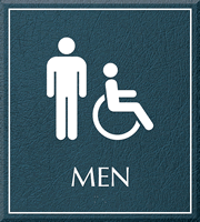 Men Bathroom, Men/Handicapped Sign