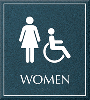 Women Bathroom, Women/Handicapped Sign