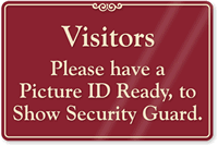Have Picture ID Ready Showcase Wall Sign