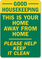 Good Housekeeping This Is Home Away Sign