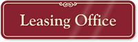 Leasing Office Sign