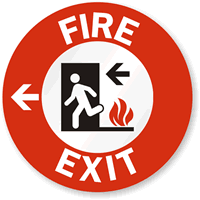 Fire Exit, Left Arrow