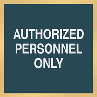 Authorized Personnel Sign