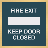 Fire Exit. Keep Door Closed