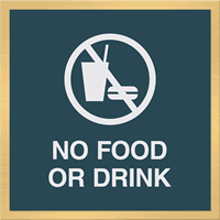 No Food Drink Graphic Sign