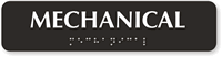 Mechanical Tactile Touch Braille Sign
