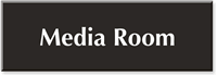 Media Room Engraved Sign