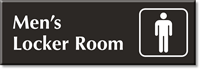 Men Locker Room Select-a-Color Engraved Sign