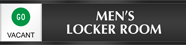 Men's Locker Room - Go/Stop Slider Sign