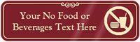 No Food Nor Beverages Symbol Sign