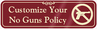No Guns Symbol Sign