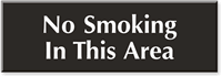 No Smoking in this Area Sign