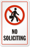 No Soliciting Sign