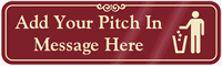 Pitch In Symbol Sign