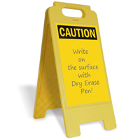 Caution Blank Fold-Ups® Floor Sign
