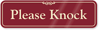 Please Knock ShowCase™ Wall Sign