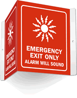 Emergency Exit Only (with graphic)