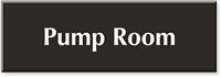 Pump Room Engraved Sign