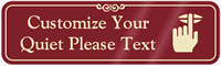 Quiet Please Symbol Sign