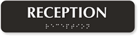 Reception Tactile Touch Braille Engraved Sign