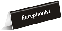 Receptionist Sign