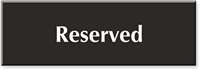 Reserved Sign