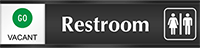 Restroom (with graphic) - Go/Stop Slider Sign
