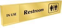 Restroom (with Graphic) - In Use/Vacant Slider Sign