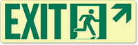 GlowSmart™ Directional Exit Sign, Arrow Up Sign
