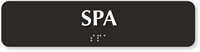 Spa Tactile Touch Braille Sign