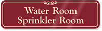 Water Sprinkler Room Sign