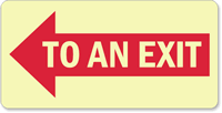 To An Exit Sign