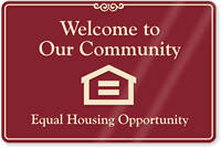 Welcome To Our Community Sign