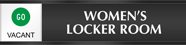 Women's Locker Room - Go/Stop Slider Sign