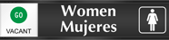 Women Mujeres (with graphic) - Go/Stop Slider Sign