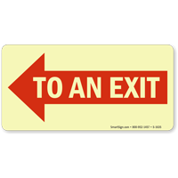 To An Exit Sign