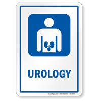 Urology Hospital Sign with Kidney Symbol