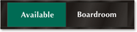 Boardroom - Available/Meeting In Session Slider Sign