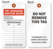Fire Extinguisher Inspection Tag