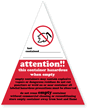 Attention Container Hazardous Empty Label