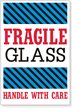 Fragile Glass Handle with Care Label