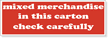 Mixed Merchandise Label