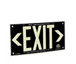 Black background  wording EXIT