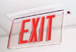 New York-Approved Recessed Edge-Lit LED Exit Sign