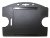 Single Card Holder, Vertical/Horizontal - Black