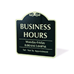 Custom Business Hours Monday to Friday Timings Sign