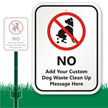 Custom Dog Poop Sign