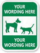 Custom Dog Symbol LawnBoss Sign