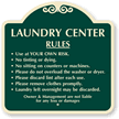 Custom Laundry Center Rules SignatureSign™