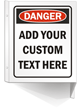 Custom Projecting Danger Sign
